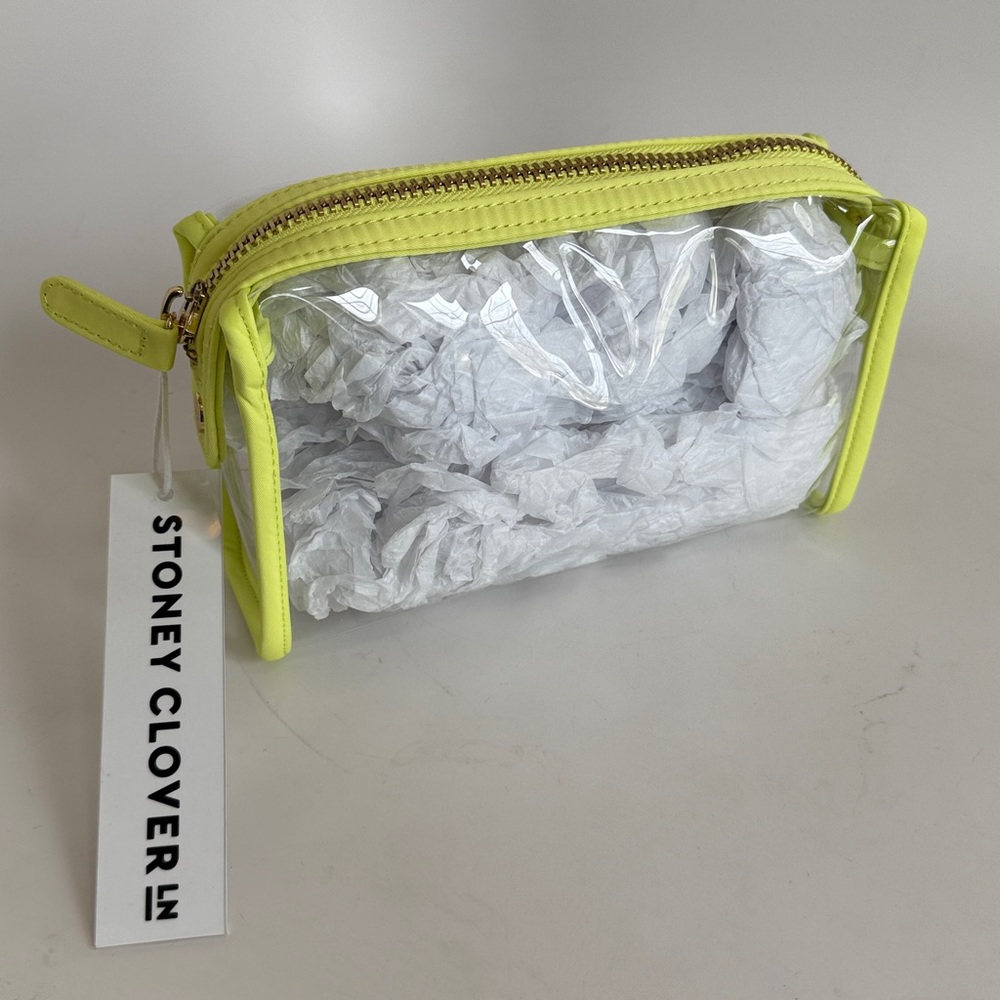 Stoney Clover Lane lime clear pouch